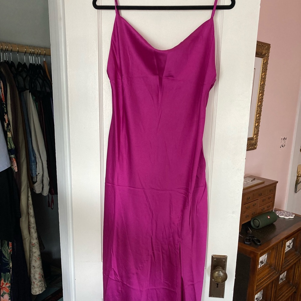 Paper Heart Fuschia Slip Dress
